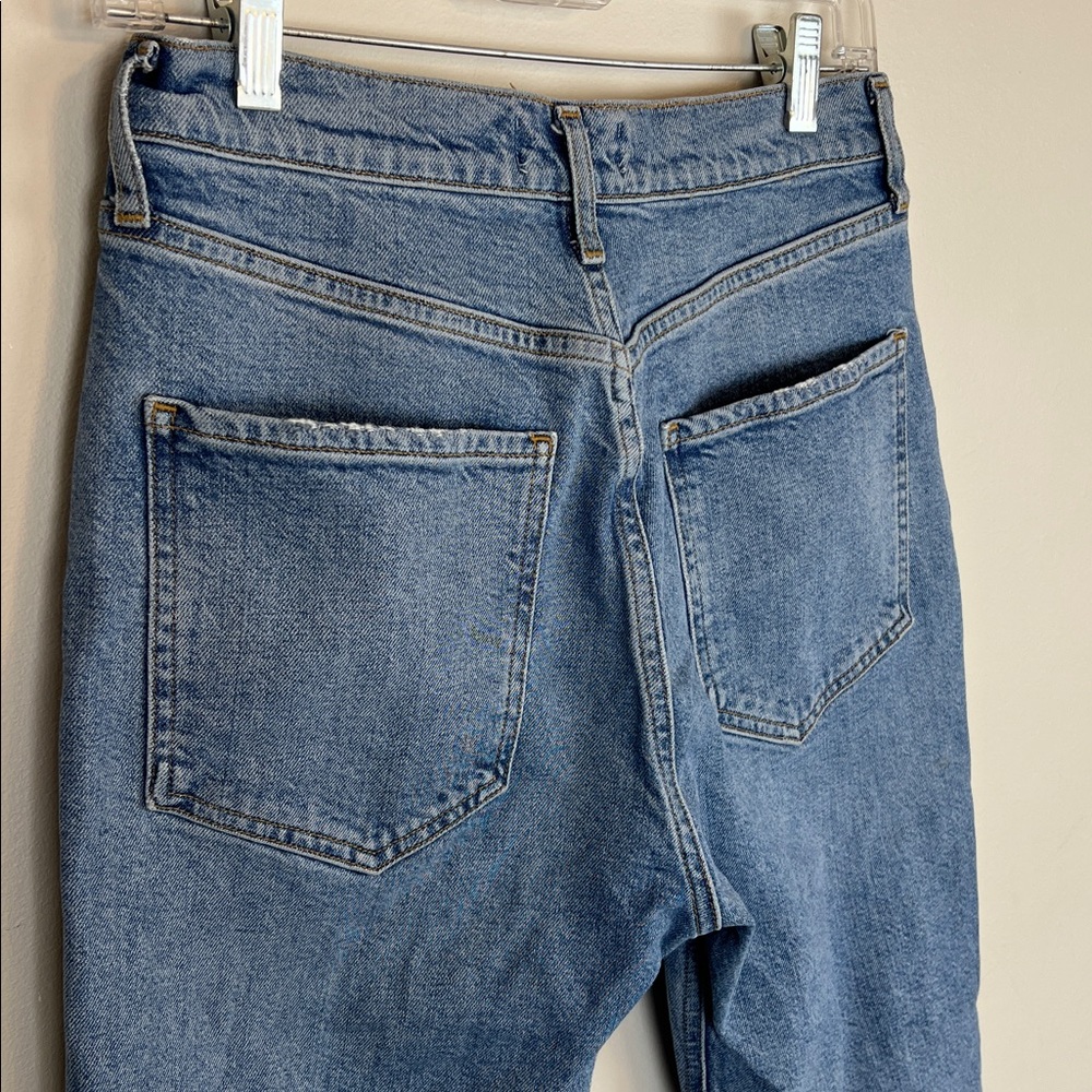 AGOLDE “Riley” jeans Straight Crop High Rise
Button Fly Womens 29 Distressed - Picture 10 of 16